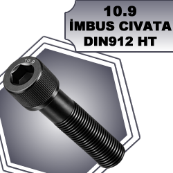 İMBUS CIVATA DIN912 10.9 KALİTE YARIM DİŞ
