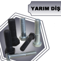 DIN931 ALTIKÖŞE BAŞLI CİVATA YARIM DİŞ