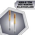 TİN KAPLI DÜZ MAKİNE KLAVUZU HSS-E TİN