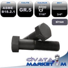 7/16 X 3/4 ANAHTAR BAŞ İNCH CİVATA GR.5