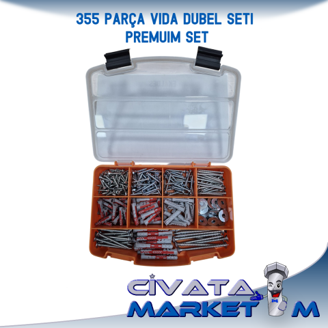 355 PARÇA VİDA DÜBEL SETİ - PREMIUM SET