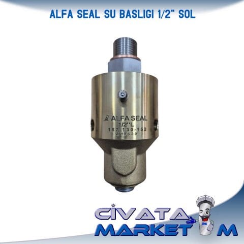 1/2'' SU BAŞLIĞI (Rotary Joint) SOL DİŞ - ALFA SEAL