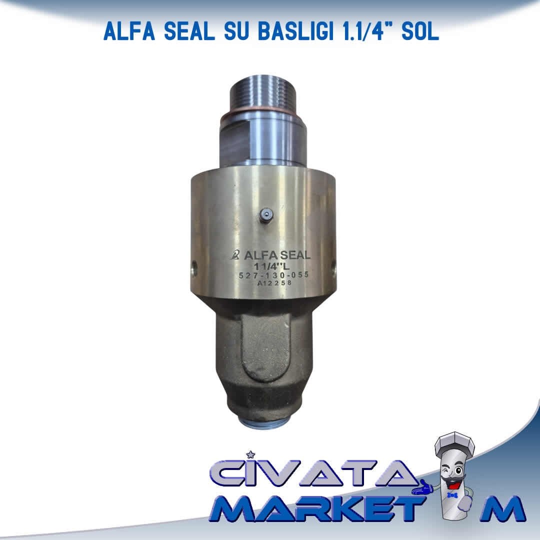 1.1/4'' SU BAŞLIĞI (Rotary Joint) SOL DİŞ - ALFA SEAL