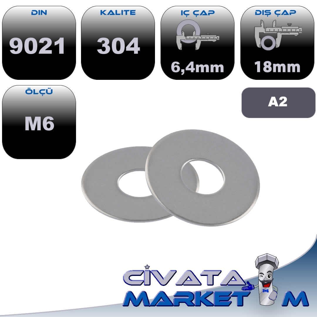 M6 DÜZ GENİŞ PUL A2