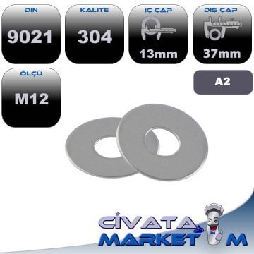 M12 DÜZ GENİŞ PUL A2