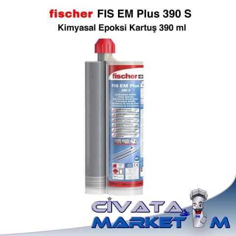 FISCHER FIS EM Plus 390 S Kimyasal Epoksi Kartuş 390 ml - 20 Adet (KOVA)