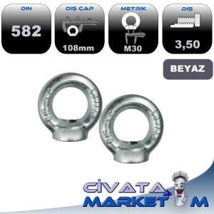 DIN582 AYBOLT (Eyebolt) DİŞİ M30x3,5
