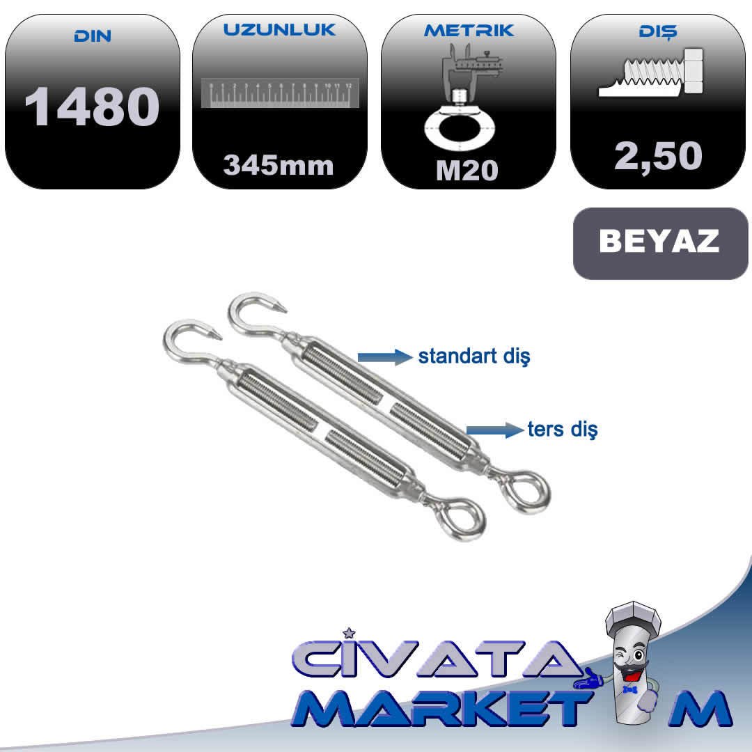 DIN1480 GERDİRME M20x2,5