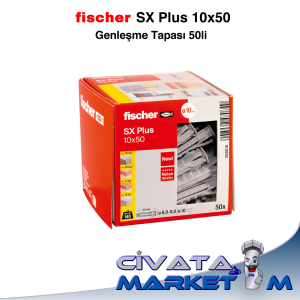 fischer Plastik Dübel SX Plus 10x50 - 50li