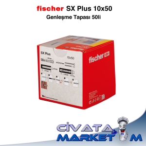 fischer Plastik Dübel SX Plus 10x50 - 50li