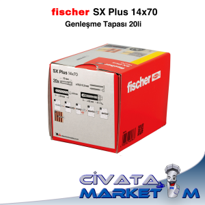 fischer Plastik Dübel SX Plus 14x70 - 20li