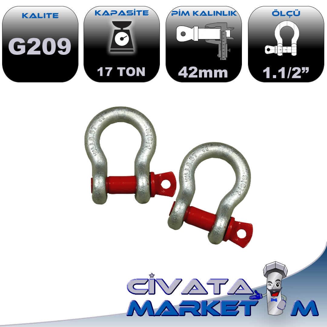 G209 TONAJLI KİLİT (OMEGA) 1.1/2'' 17 TON