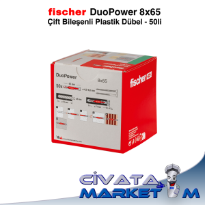 fischer DuoPower 8x65 Çift Bileşenli Dübel - 50li
