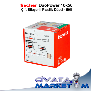 fischer DuoPower 10x50 Çift Bileşenli Dübel - 50li