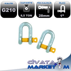 G210 TONAJLI KİLİT (DÜZ) 1.1'' 8,5 TON