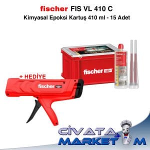 FISCHER FIS VL 410 C Kimyasal Epoksi Kartuş 410 ml - 15 Adet (KASALI)