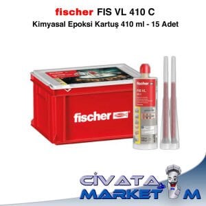 FISCHER FIS VL 410 C Kimyasal Epoksi Kartuş 410 ml - 15 Adet (KASALI)
