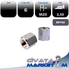 M20 TAKVİYELİ SOMUN GALV. DIN 6330 CL.6