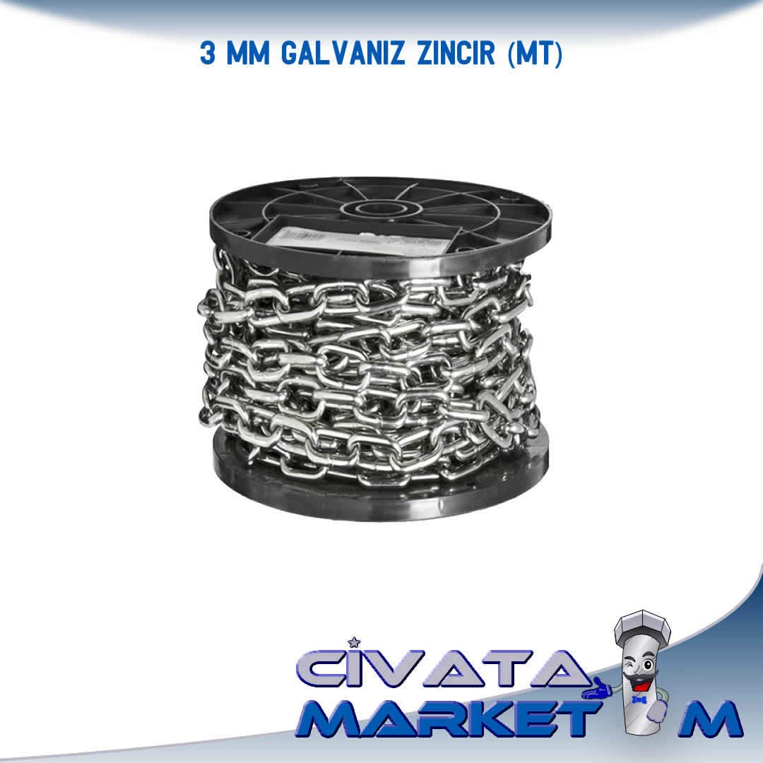 3MM GALVANİZLİ ZİNCİR (MT)