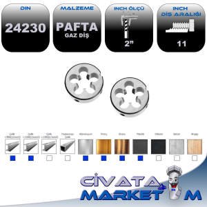 2''  GAZ DİŞ PAFTA