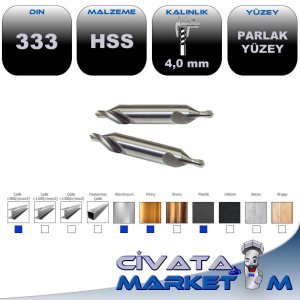HSS PUNTA MATKABI D 333 A  4.0 mm