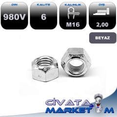 M16 SIKMALI SOMUN GALV. DIN980V CL.6