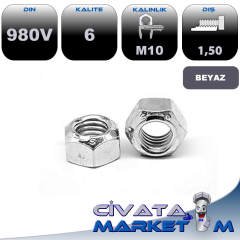 M10 SIKMALI SOMUN GALV. DIN980V CL.6
