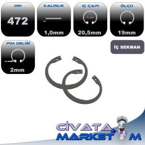 DIN 472 İÇ SEGMAN 19MM