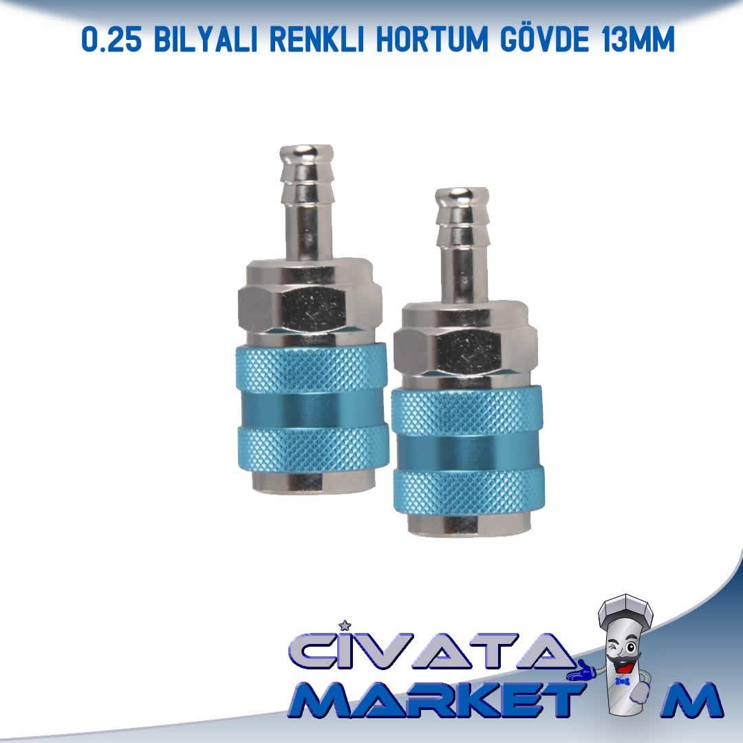 13MM BİLYALI RENKLİ HORTUM GÖVDE 0.25 (PİRİNÇ)