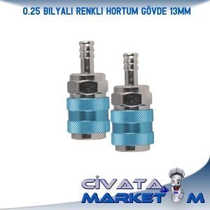 13MM BİLYALI RENKLİ HORTUM GÖVDE 0.25 (PİRİNÇ)