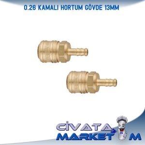 12MM KAPLİN HORTUM GÖVDE  (PİRİNÇ)