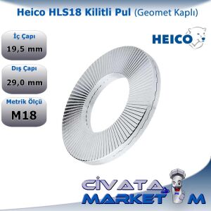 Heico Kilitli Pul HLS-M18 (Geomet Kaplı)