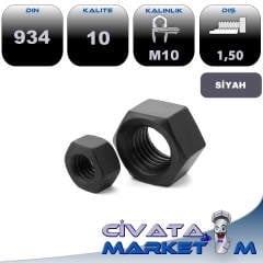 M10 ALTI KÖŞE SOMUN DIN 934 CL.10