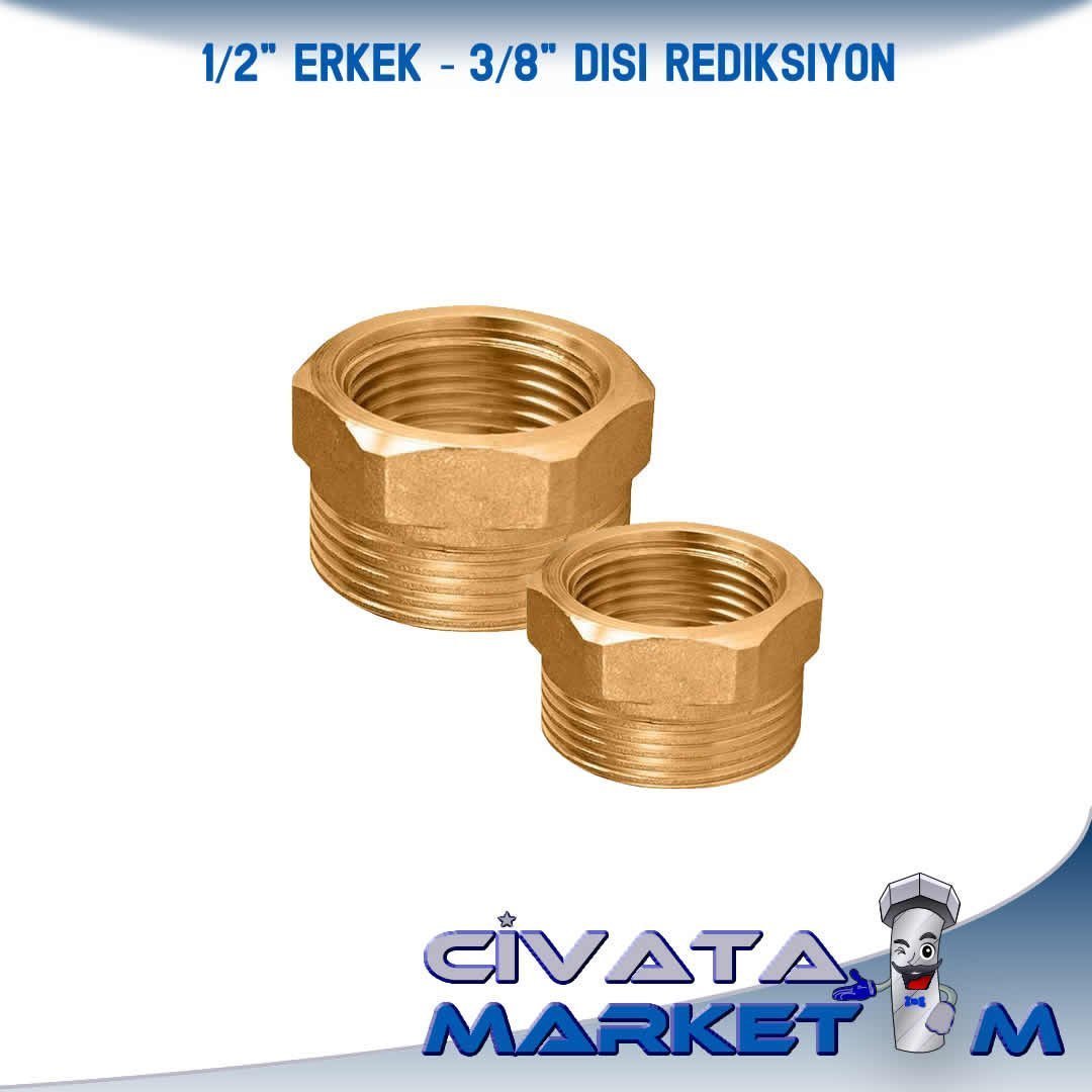 1/2-3/8 REDÜKSİYON (PİRİNÇ)