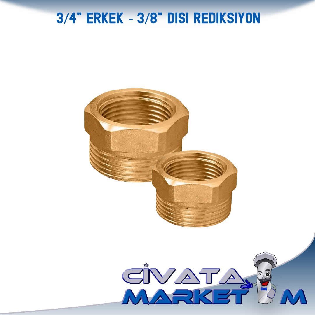 3/4-3/8 REDÜKSİYON (PİRİNÇ)