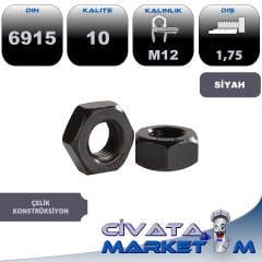 M12 ÇELİK KONTRÜKSİYON SOMUNU HV10 DIN6915