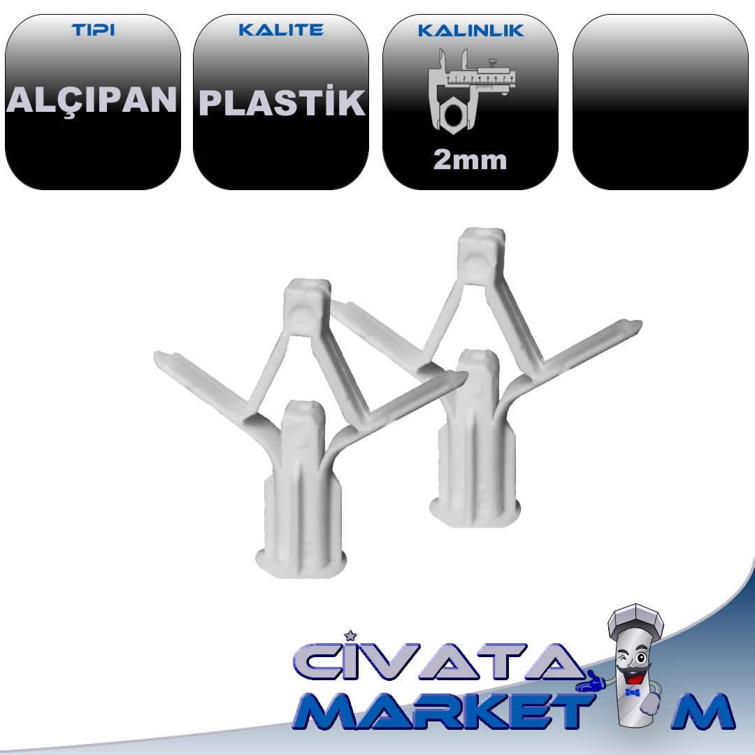 2MM PLASTİK ALÇIPAN DÜBELİ