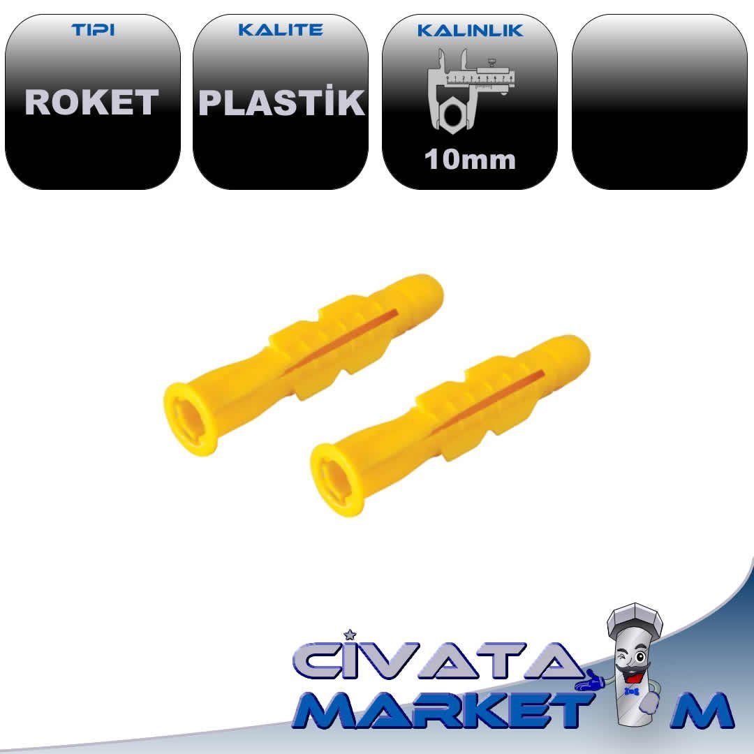 10MM SARI ROKET DÜBEL