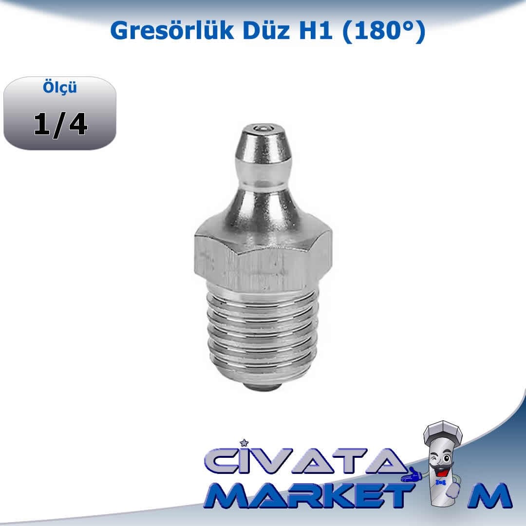 1/4'' GRESÖRLÜK DÜZ H1