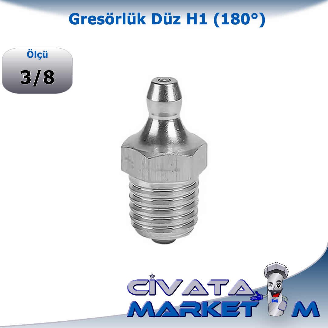 3/8'' GRESÖRLÜK DÜZ H1