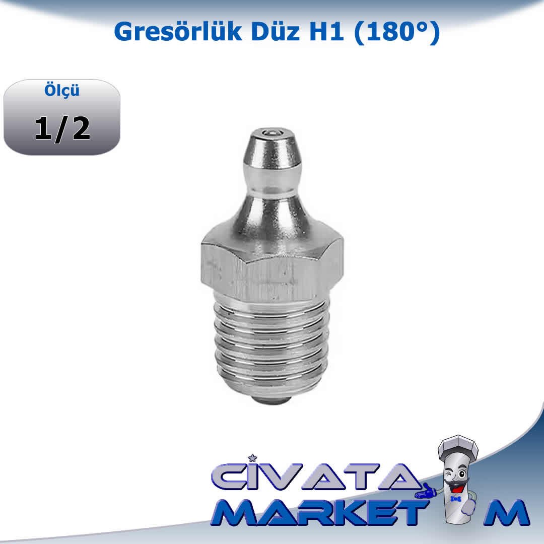 1/2'' GRESÖRLÜK DÜZ H1