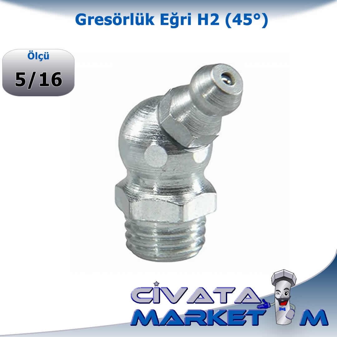 5/16'' GRESÖRLÜK EĞRİ (45°) H2