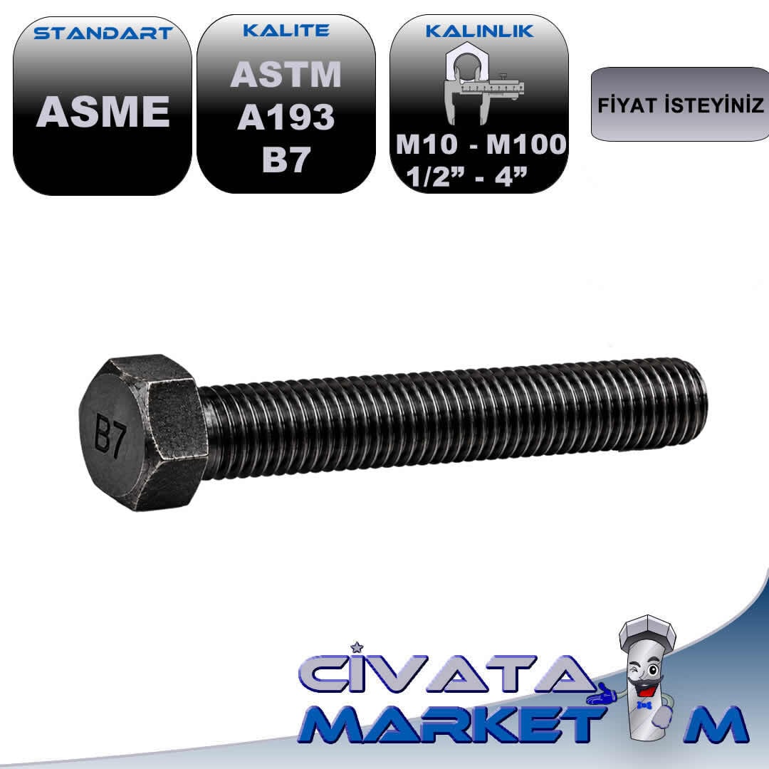 ASTM A193 Grade B7 Cıvata