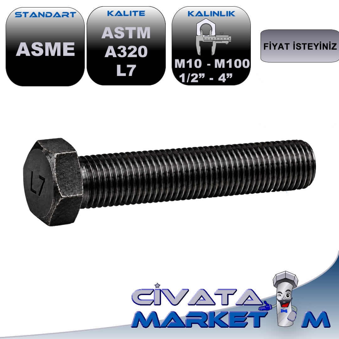 ASTM A320 Grade L7 Cıvata