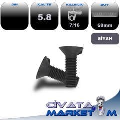 7/16*60 PULLUK CİVATASI SİYAH 5,8