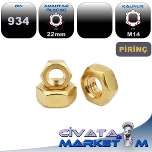 PİRİNÇ M14 AKB SOMUN DIN934