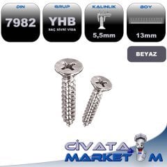 5,5x13 YHB SAC VİDA DIN7982 BYZ