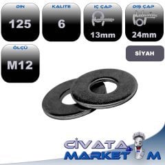 M12 PUL SİYAH. DIN125