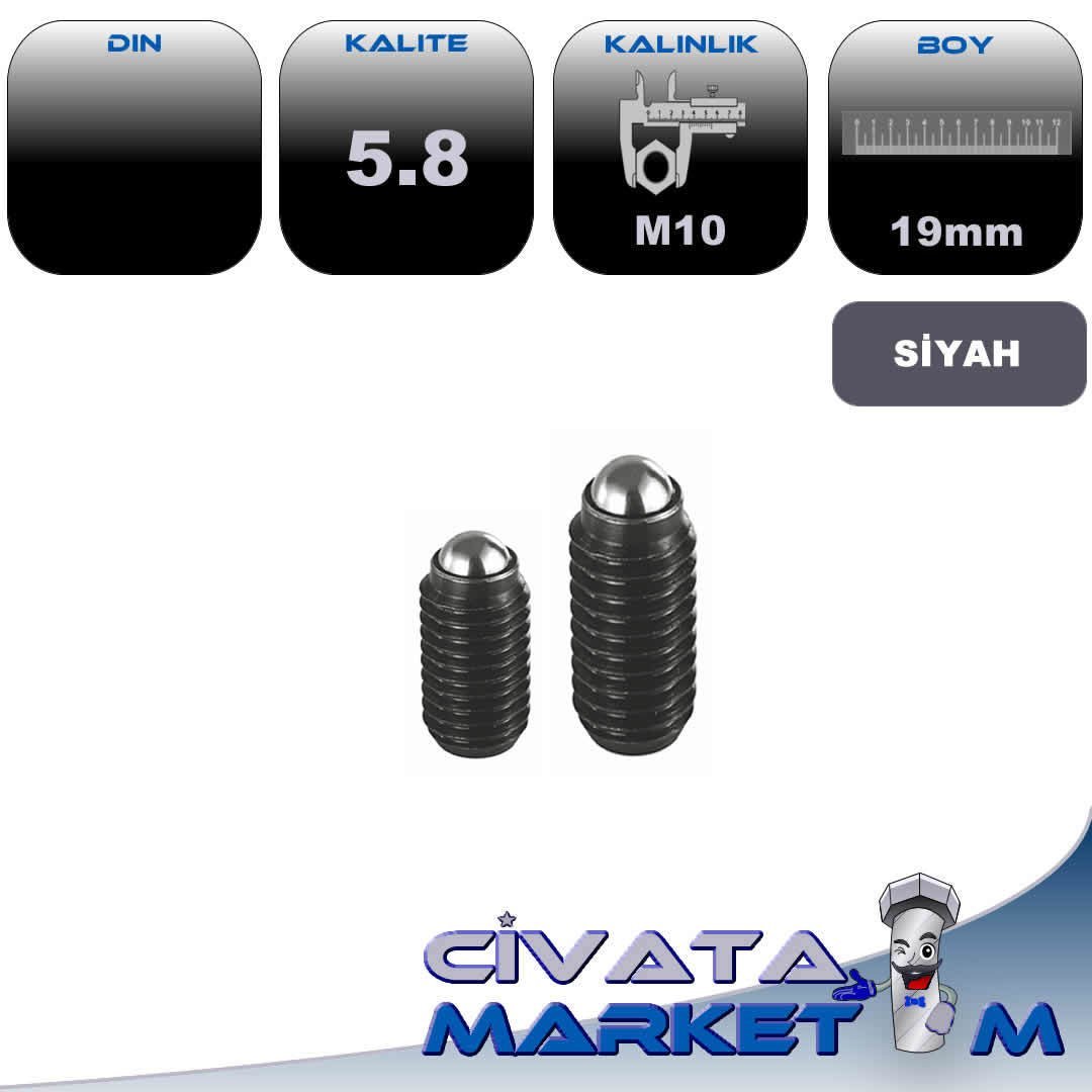 M10*19 MM  BİLYALI SETSKUR