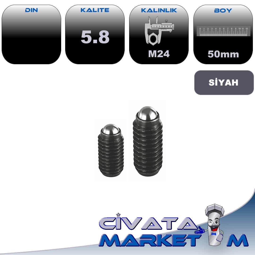 M24*50 MM  BİLYALI SETSKUR